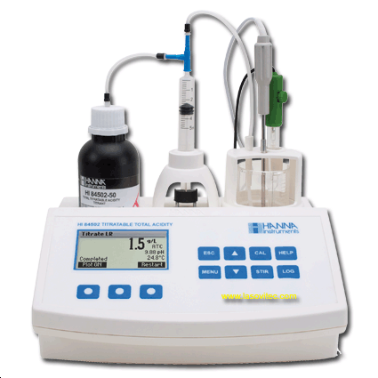 Titrateur de laboratoire HANA  HI84500 dioxyde de souffre et rédox